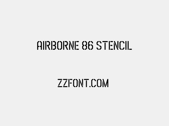 Airborne 86 Stencil