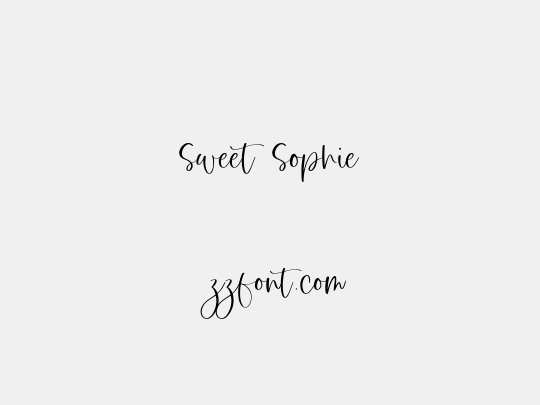 Sweet Sophie