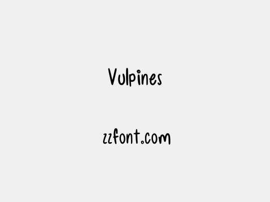 Vulpines
