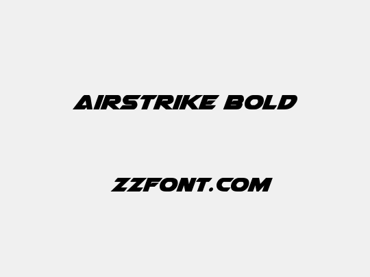 Airstrike Bold