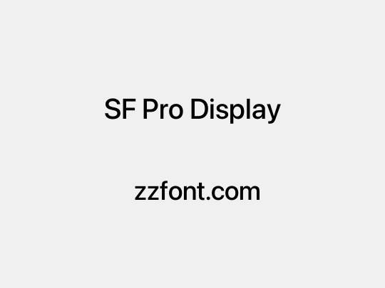 SF Pro Display