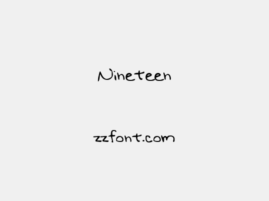 Nineteen