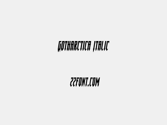 Gotharctica Italic