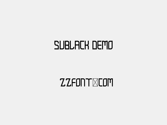 Sublack Demo