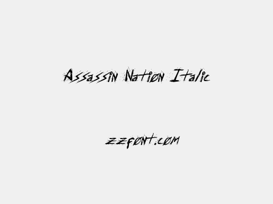 Assassin Nation Italic