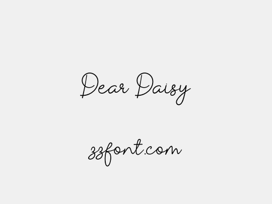 Dear Daisy