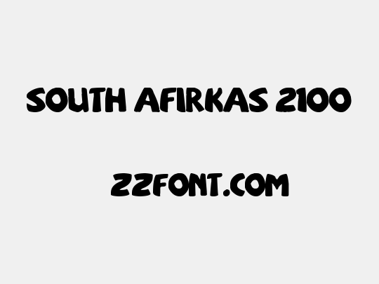 sOuTh Afirkas 2100