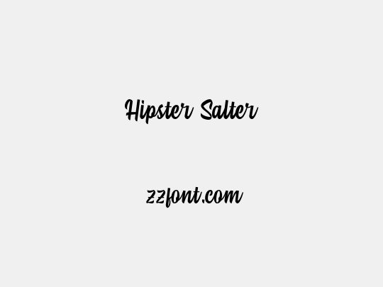 Hipster Salter
