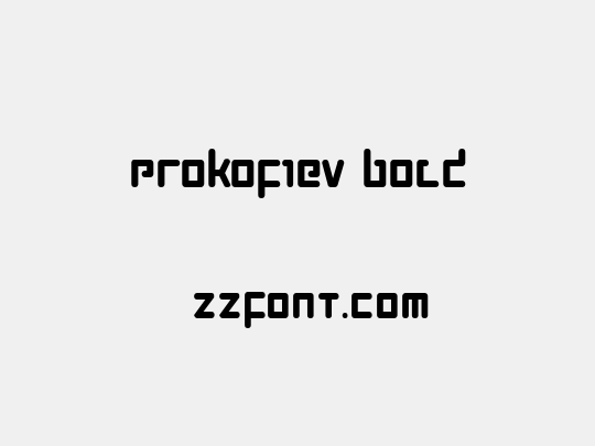 Prokofiev Bold