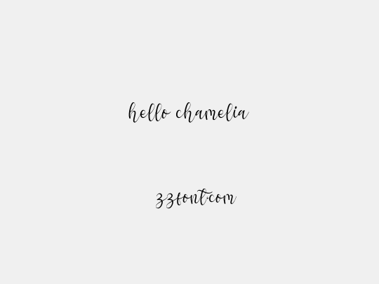 hello chamelia