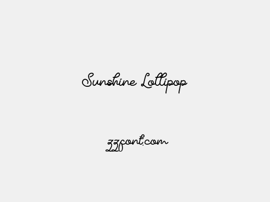 Sunshine Lollipop