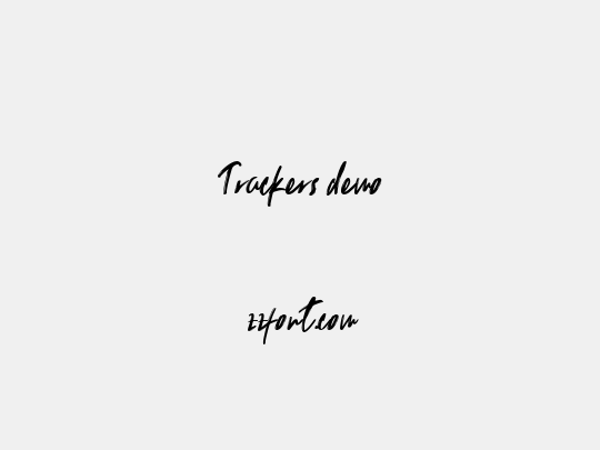 Trackers demo