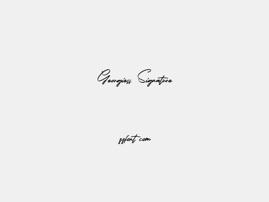 Georgiess Signature