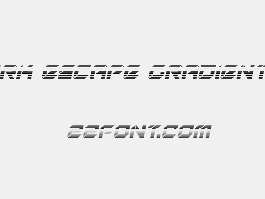 New York Escape Gradient Italic