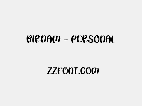 Birdam - PERSONAL