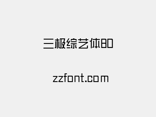 三极综艺体80
