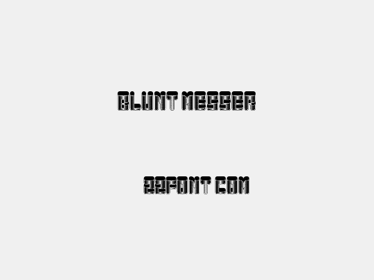 Blunt Messer