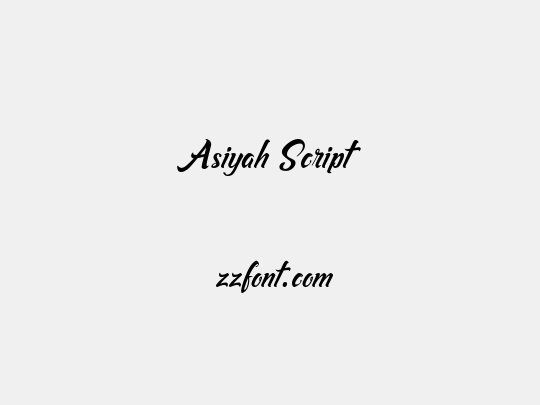 Asiyah Script