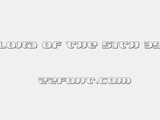 Lord of the Sith 3D