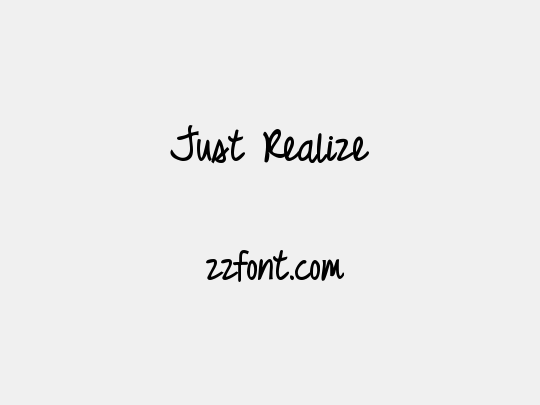 Just Realize