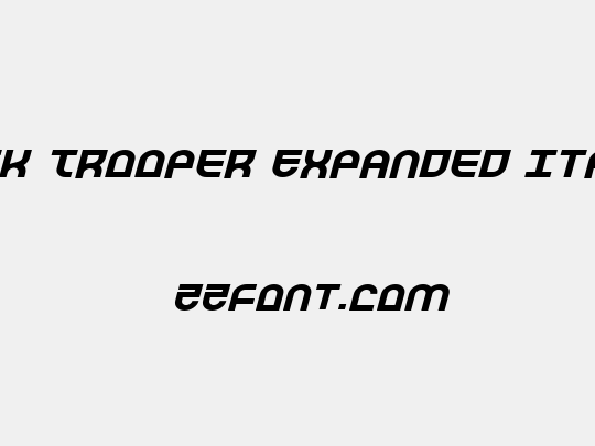 Trek Trooper Expanded Italic
