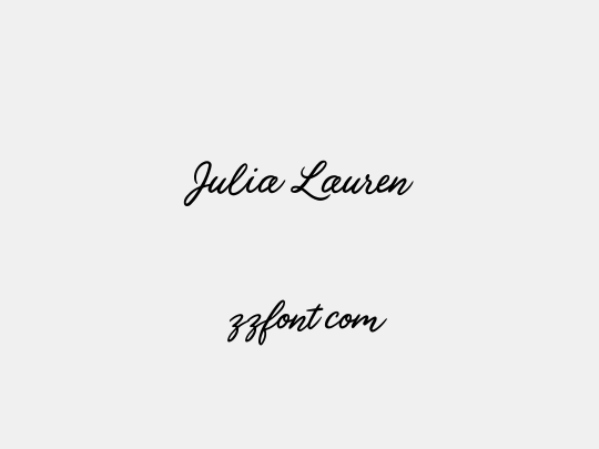 Julia Lauren