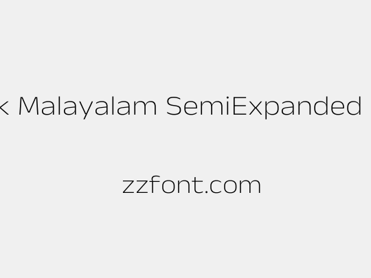 Anek Malayalam SemiExpanded ExtraLight