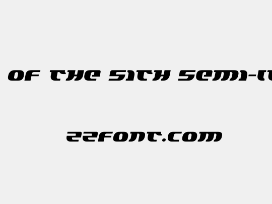Lord of the Sith Semi-Italic
