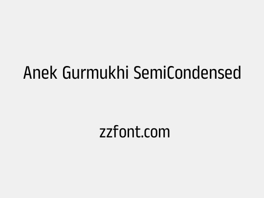 Anek Gurmukhi SemiCondensed