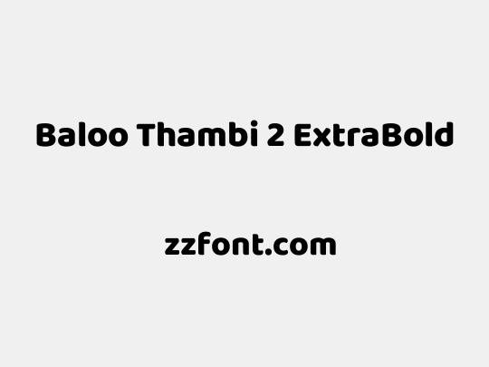 Baloo Thambi 2 ExtraBold