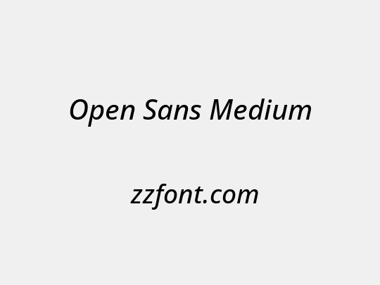 Open Sans Medium