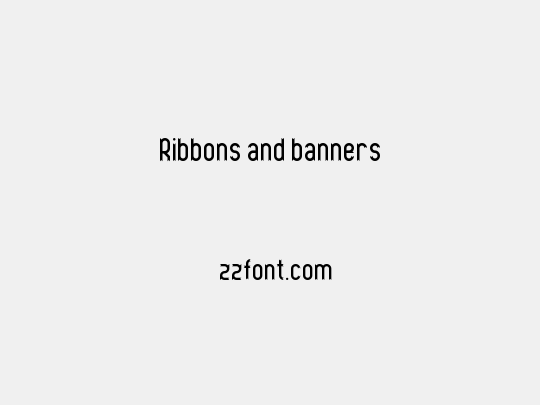 Ribbons and banners