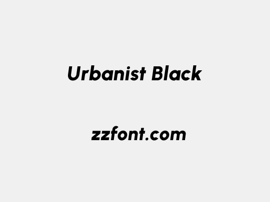 Urbanist Black