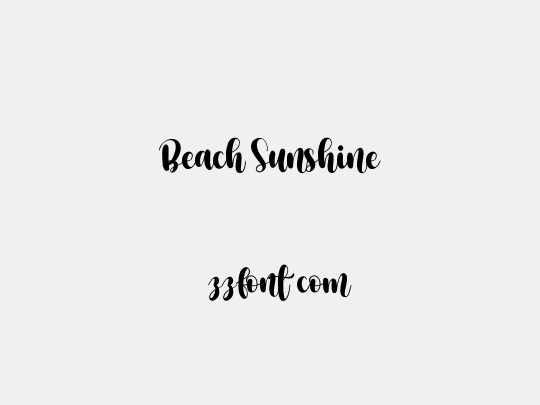Beach Sunshine