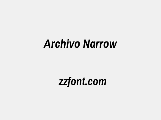 Archivo Narrow