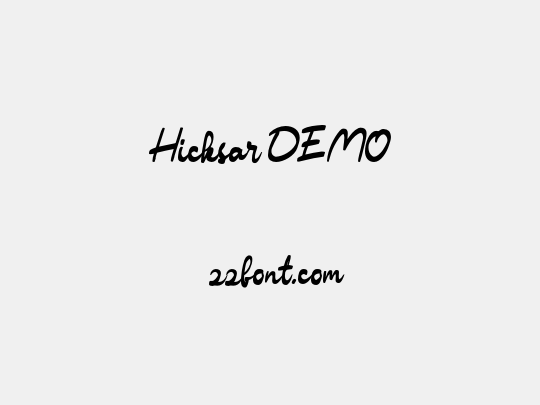 Hicksar DEMO