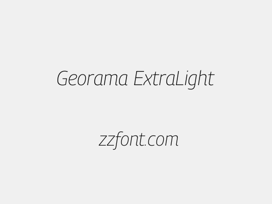 Georama ExtraLight