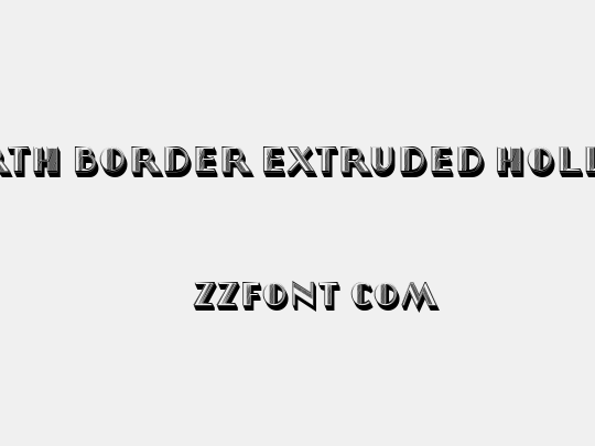North Border Extruded Hollow