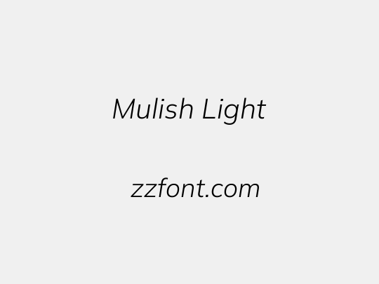 Mulish Light