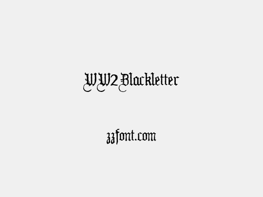 WW2Blackletter