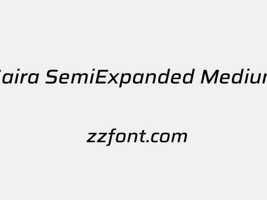 Saira SemiExpanded Medium