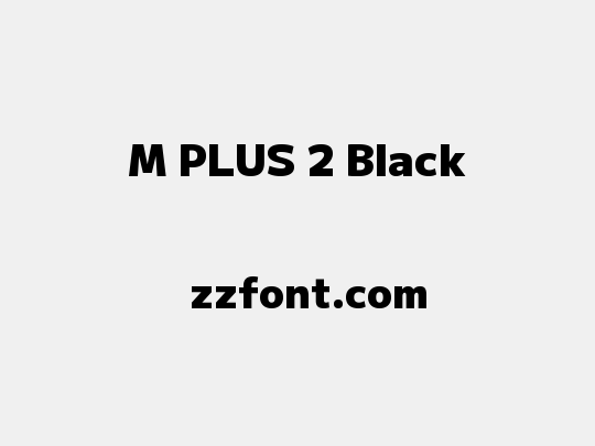 M PLUS 2 Black