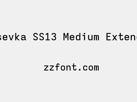 Iosevka SS13 Medium Extended