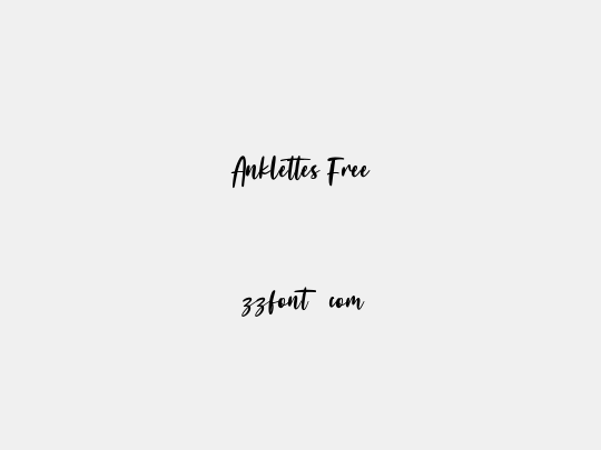 Anklettes Free