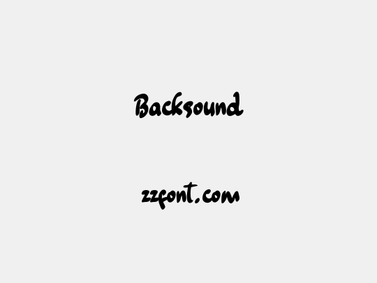 Backsound