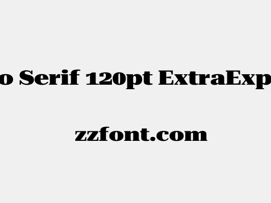Roboto Serif 120pt ExtraExpanded Black