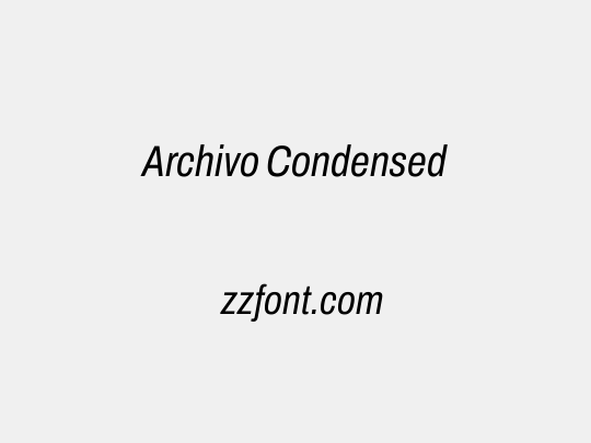 Archivo Condensed