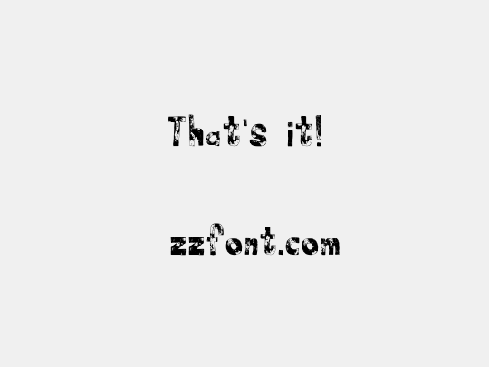 That's it!