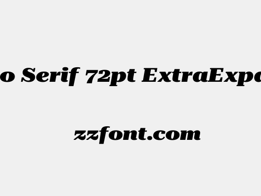 Roboto Serif 72pt ExtraExpanded Black