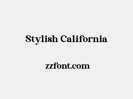 Stylish California